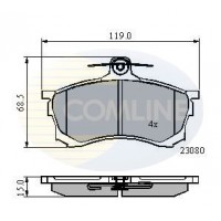 CBP3452 COMLINE КомплеК т гальмівних колодок, дискове гальмо