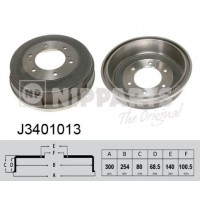 J3401013 NIPPARTS Гальмівний барабан