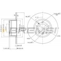 CD6210S BREMSI Гальмівний диск