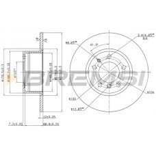 CD6210S BREMSI Гальмівний диск