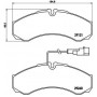 P 56 069 BREMBO Комплект гальмівних колодок дисковий гальм