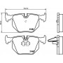 8DB 355 008-091 HELLA Комплект гальмівних колодок, дискове гальмо