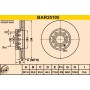 BAR25105 BARUM Гальмівний диск