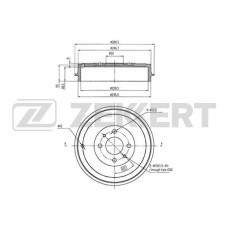 BS-5573 ZEKKERT Гальмівний барабан