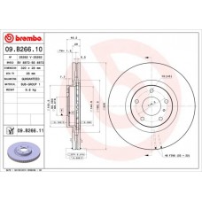 09.B266.11 BREMBO Гальмівний диск