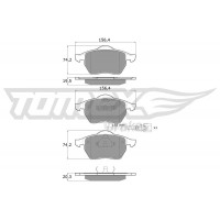 TX 10-942 TOMEX Brakes Комплект гальмівних колодок дисковий гальм