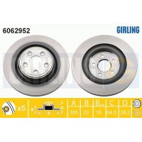 6062952 GIRLING Гальмівний диск