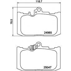 8DB 355 036-891 HELLA Комплект гальмівних колодок дисковий гальм