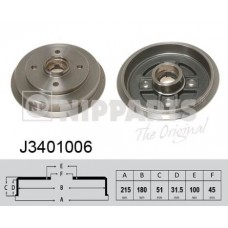 J3401006 NIPPARTS Гальмівний барабан