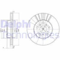 BG2596 DELPHI Гальмівний диск