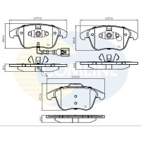 CBP16022 COMLINE Комплект гальмівних колодок дисковий гальм