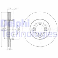 BG2272 DELPHI Гальмівний диск