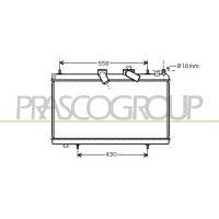 CI523R007 PRASCO Радіатор охолодження двигуна