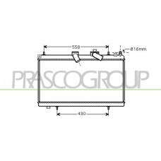CI523R007 PRASCO Радіатор охолодження двигуна
