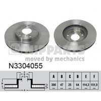 N3304055 NIPPARTS Гальмівний диск