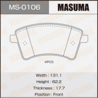 MS-0106 MASUMA Комплект гальмівних колодок