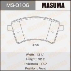 MS-0106 MASUMA Комплект гальмівних колодок