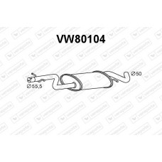 VW80104 VENEPORTE Предглушник вихлопних газів