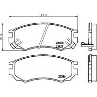 8DB 355 036-601 HELLA Комплект гальмівних колодок дисковий гальм
