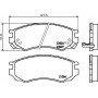 8DB 355 036-601 HELLA Комплект гальмівних колодок дисковий гальм