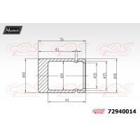 72940014 MAXTECH Поршень корпус скоби гальма