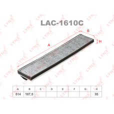 LAC-1610C LYNXauto Фільтр повітря у внутрішньому просторі
