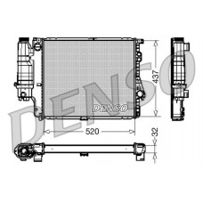 DRM05043 DENSO Радіатор охолодження двигуна