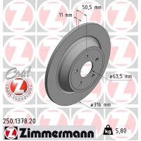 250.1378.20 ZIMMERMANN Гальмівний диск