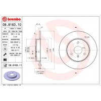 08.8163.10 BREMBO Гальмівний диск
