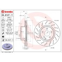 09.8127.11 BREMBO Гальмівний диск
