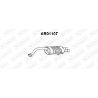 AR01107 VENEPORTE Глушник вихлопних газів кінцевий
