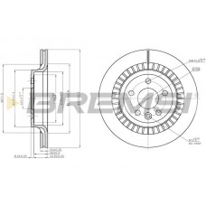 CD7802V BREMSI Гальмівний диск
