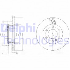 BG4032C DELPHI Гальмівний диск