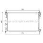 CRA2121 AVA QUALITY COOLING Радіатор охолодження двигуна