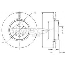 TX 72-49 TOMEX Brakes Гальмівний диск