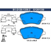 B1.G120-1330.2 GALFER Комплект гальмівних колодок дисковий гальм