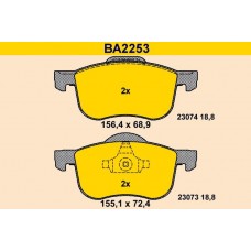 BA2253 BARUM Комплект гальмівних колодок дисковий гальм