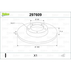 297609 VALEO Гальмівний диск