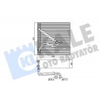 350090 KALE OTO RADYATÖR Випарник кондиціонера