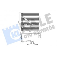 350090 KALE OTO RADYATÖR Випарник кондиціонера
