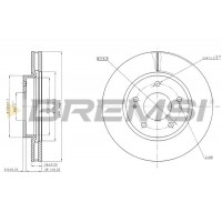 CD7599V BREMSI Гальмівний диск