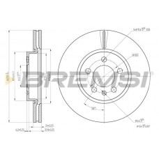 CD8664V BREMSI Гальмівний диск