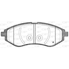 BPA0986.00 OPEN PARTS Комплект гальмівних колодок дисковий гальм
