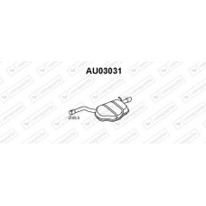 AU03031 VENEPORTE Глушник вихлопних газів кінцевий