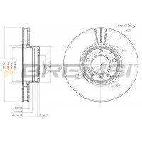 CD7202V BREMSI Гальмівний диск