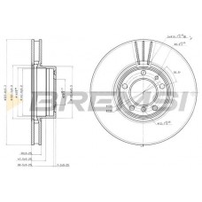CD7202V BREMSI Гальмівний диск