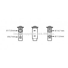 BW1362 AVA QUALITY COOLING Розширювальний клапан кондиціонера