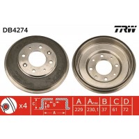 DB4274 TRW Гальмівний барабан
