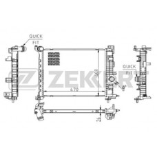 MK-1612 ZEKKERT Радіатор охолодження двигуна