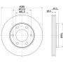 8DD 355 108-531 HELLA PAGID Гальмівний диск